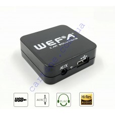 Автомобильный MP3 адаптер Wefa tech WF-605 (USB поддержка FLAC/iPhone/*Android/*AUX) 